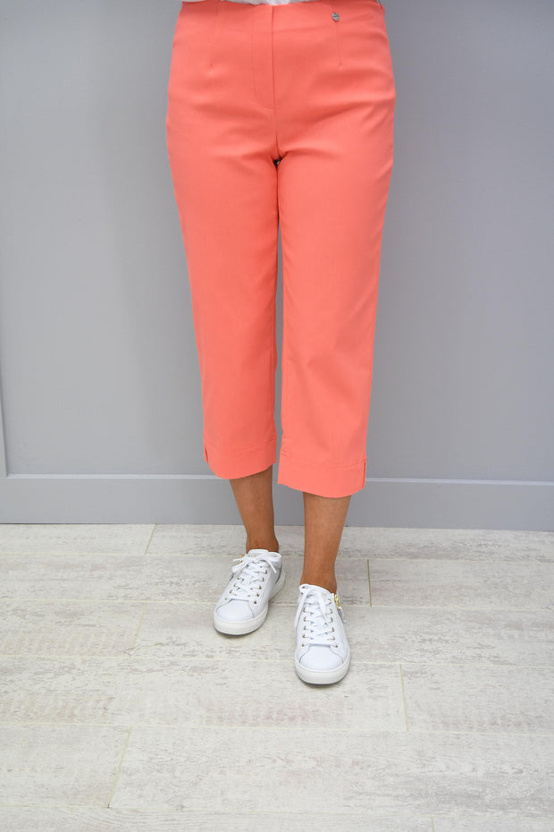 Robell Marie Bright Orange Cropped Trousers - 51576 5499 310