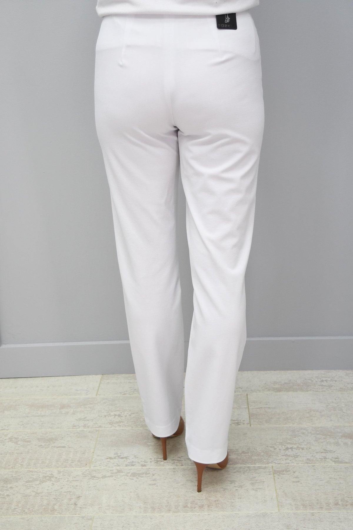 Robell White Jacklyn Trousers 10 - 51408 5689 10